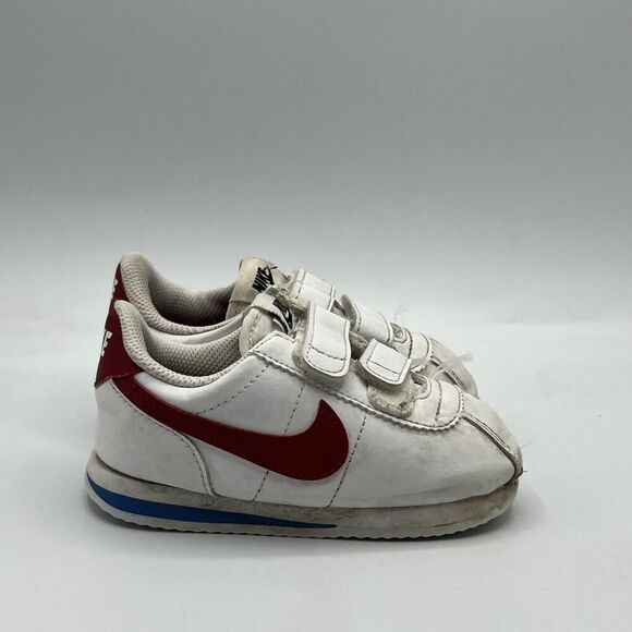 Nike Cortez Baby Toddler 7C White Red Blue 904769-103 size 7 Forrest Gump - Picture 1 of 9